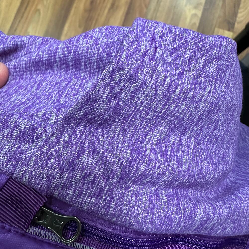 Lululemon Down For A Run Quilted Puffer Vest Womens Size 10 Purple Heather - Picture 7 of 7